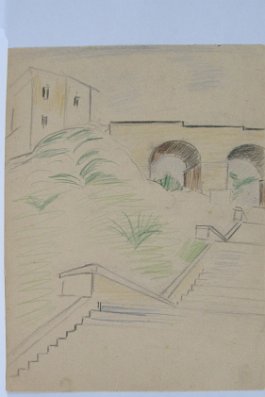 Steinstufen in Grodno., ca. 1910 null