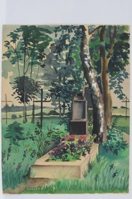 Grab des Vaters ohne Kreuz (Bernhard Rosendorff).im Hintergrund das Grab des Großvaters. null