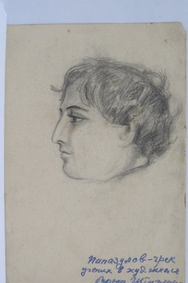 Papasulow, griechischer Student in der Kunstakademie.des Barons Stieglitz (St. Petersburg) 1918 null