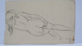 liegender weiblicher Akt (Rücken) null